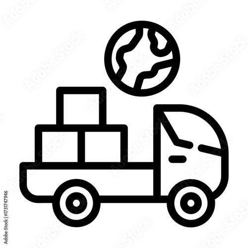 shipment Line Icon