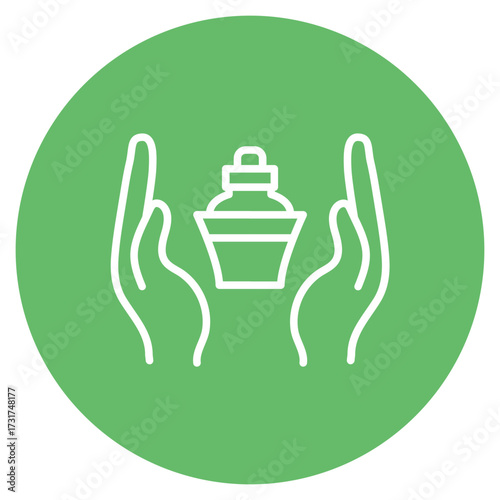 Reflexology icon vector image. Can be used for Spa.