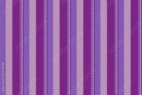 French lines background vertical, service textile pattern fabric. Random vector texture seamless stripe in purple and indigo colors.