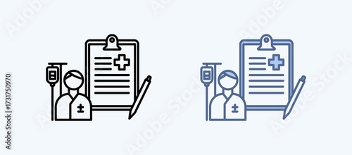 Health Assessment Multiple Style Icon Collection
