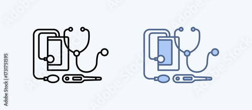 Medical Equipment Multiple Style Icon Collection