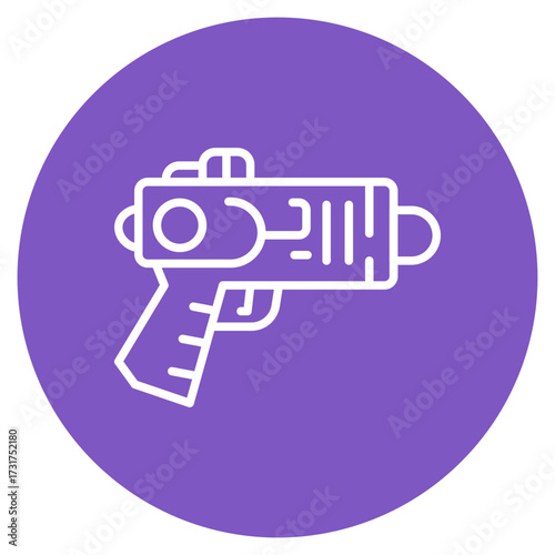 Blaster icon vector image. Can be used for Science Fiction.