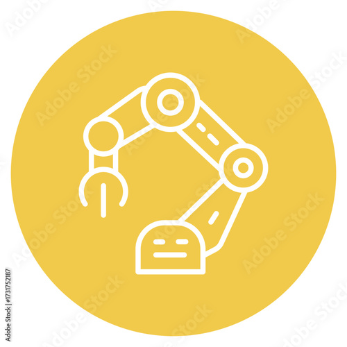 Robotic Arm icon vector image. Can be used for Science Fiction.
