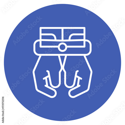 Arrest icon vector image. Can be used for Prison.