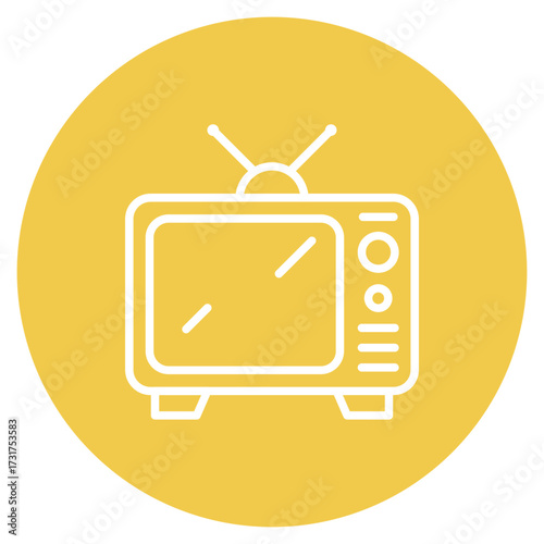 Television icon vector image. Can be used for Electric Circuits.