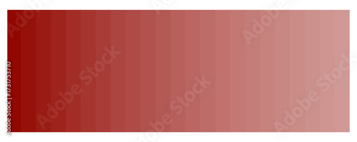 Red gradient palette bar. Dark to light shading. Rectangular Vector shape. Warm tone transition.