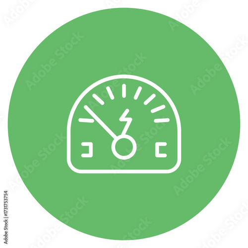 Ammeter icon vector image. Can be used for Electric Circuits.