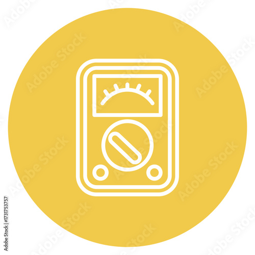 Multimeter icon vector image. Can be used for Electric Circuits.