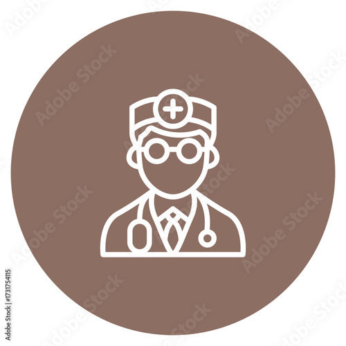Doctor icon vector image. Can be used for Women.