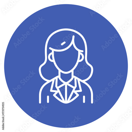 Teacher icon vector image. Can be used for Women.