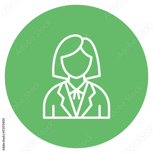 Professor icon vector image. Can be used for Women.