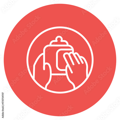 Scrubbing icon vector image. Can be used for Cleaning and Dusting.