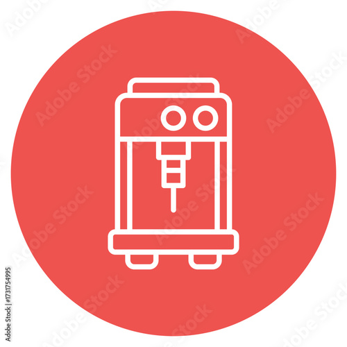 Cleaning Coffee Maker icon vector image. Can be used for Cleaning and Dusting.
