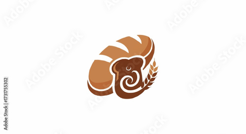 snail on a white background