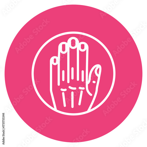 Phalanges icon vector image. Can be used for Human Anatomy.