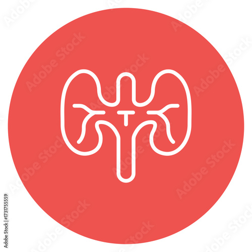 Thymus icon vector image. Can be used for Human Anatomy.