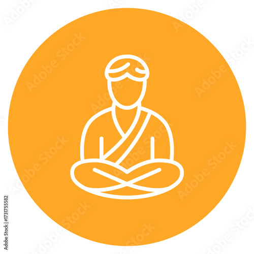 Humility icon vector image. Can be used for Personality Traits.