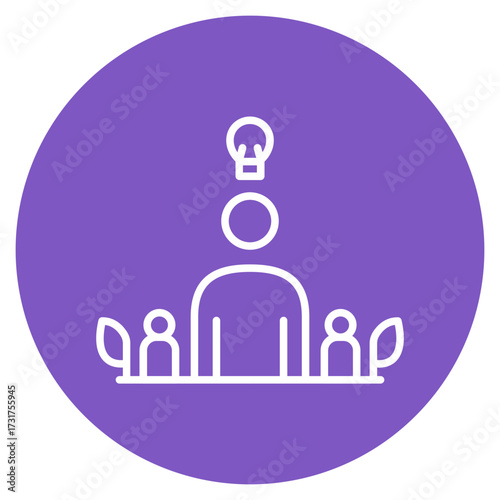 Self Motivation icon vector image. Can be used for Personality Traits.