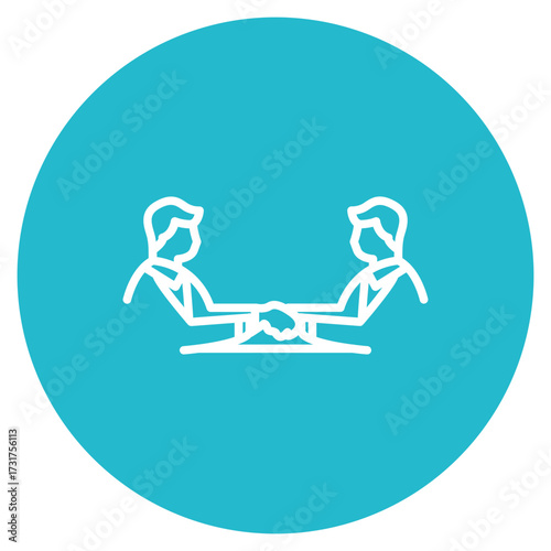 Negotiation Skills icon vector image. Can be used for Personality Traits.