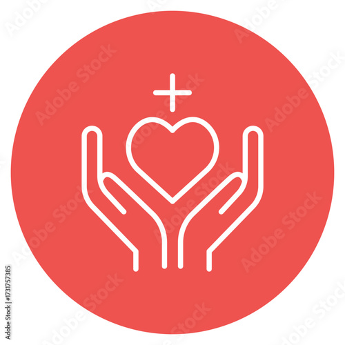 Compassion icon vector image. Can be used for Leadership.