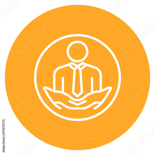 Respect icon vector image. Can be used for Leadership.