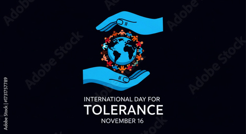 Symbolic Illustration of Global Unity and Tolerance, Embracing the World
