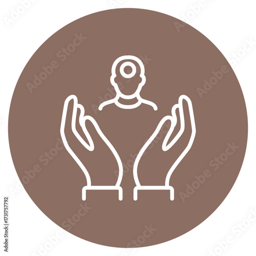 Self Awareness icon vector image. Can be used for Leadership.