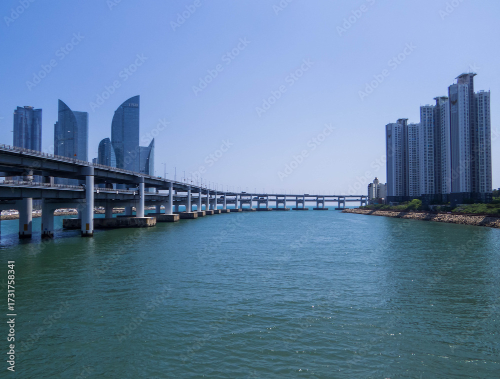 Obraz premium Gwangan Bridge, Busan, South Korea