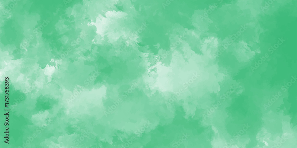 Obraz premium Abstract Green watercolor background. Colorful watercolor background with paper texture and stains. Aquarelle painted canvas for splash design. Artistic hand painted texture.