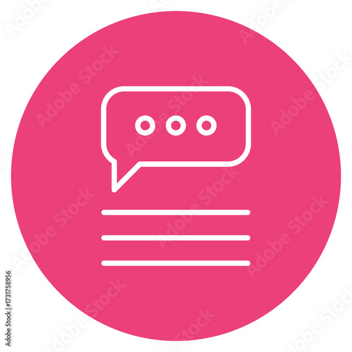 Chat icon vector image. Can be used for Contact Us.