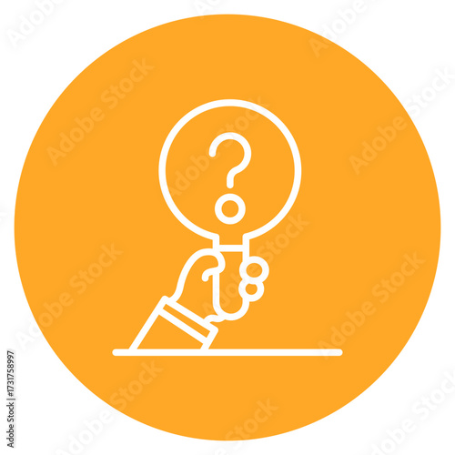 Inquiry icon vector image. Can be used for Contact Us.