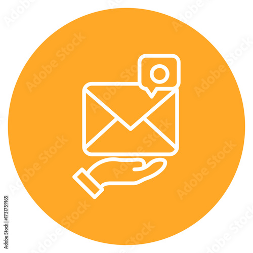 Message Us icon vector image. Can be used for Contact Us.