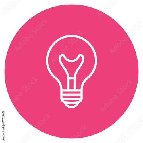 Lightbulb icon vector image. Can be used for Earth Day.