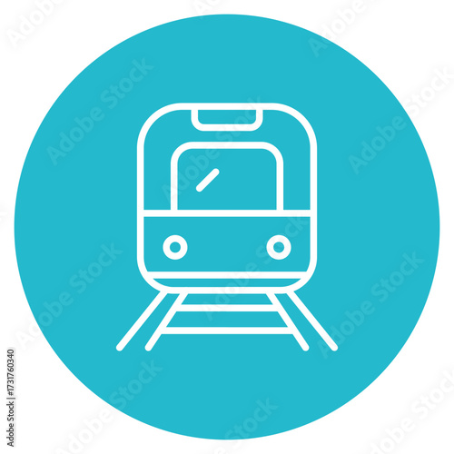 Light Rail icon vector image. Can be used for Earth Day.