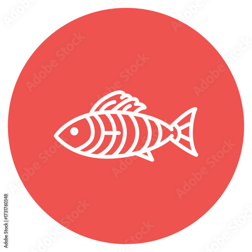 Sustainable Seafood icon vector image. Can be used for Earth Day.