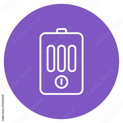 Solar Water Heater icon vector image. Can be used for Earth Day.
