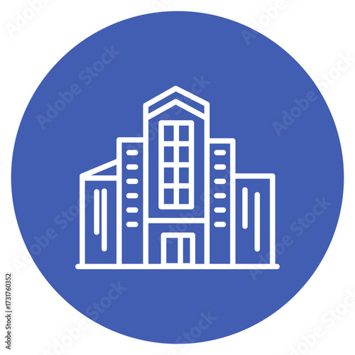 Green Building icon vector image. Can be used for Earth Day.