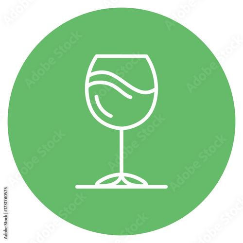 Wine Glass icon vector image. Can be used for Italy.