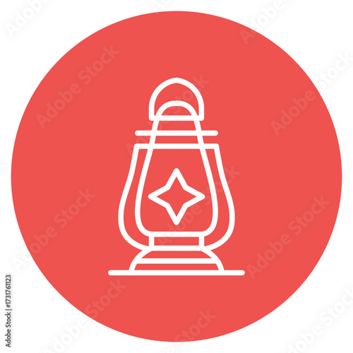 Lantern icon vector image. Can be used for Festa Junina.