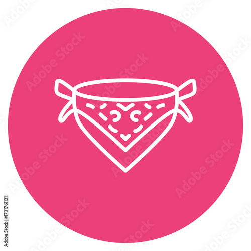 Bandana icon vector image. Can be used for Festa Junina.