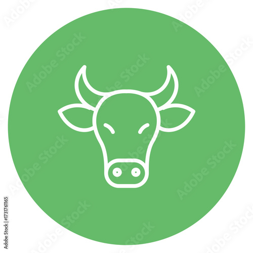 Cattle icon vector image. Can be used for Festa Junina.