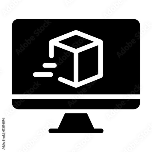 online delivery Solid icon