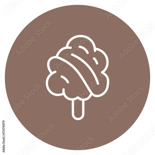 Cotton Candy icon vector image. Can be used for Festa Junina.