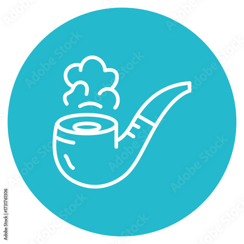 Pipe Tobacco icon vector image. Can be used for Festa Junina.