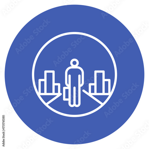 Quarantine Zone icon vector image. Can be used for Infectious Diseases.