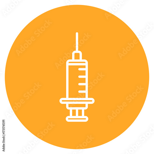 Vaccination Syringe icon vector image. Can be used for Infectious Diseases.