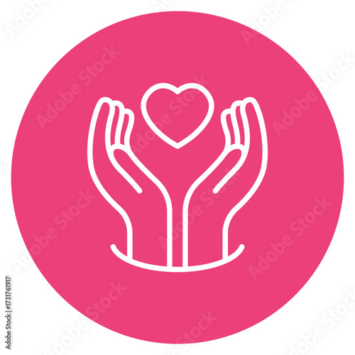Healing Hands icon vector image. Can be used for Chemotherapy.
