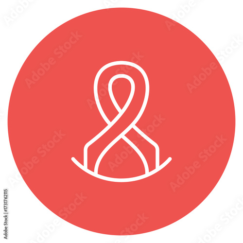 Cancer Symbol icon vector image. Can be used for Chemotherapy.