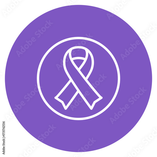 Awareness Bracelet icon vector image. Can be used for Chemotherapy.