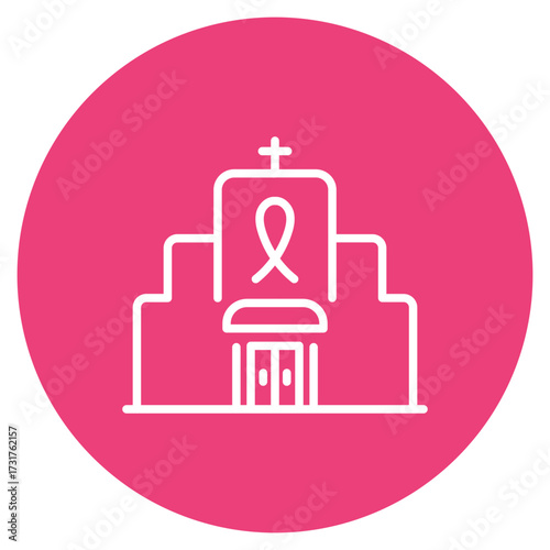 Cancer Hospital icon vector image. Can be used for Chemotherapy.